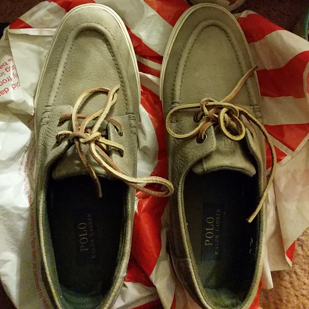 Polo ralph lauren leather shoes